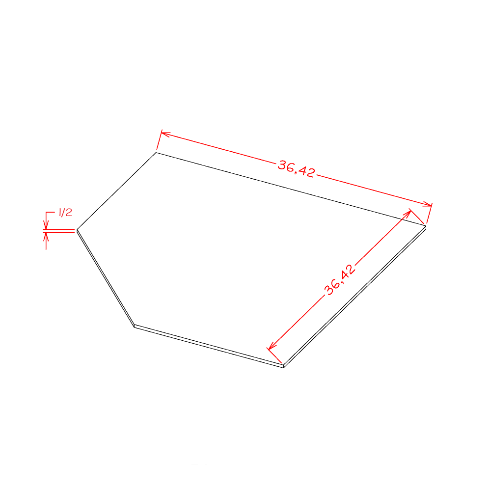 Diagonal Corner Sink Base Floor