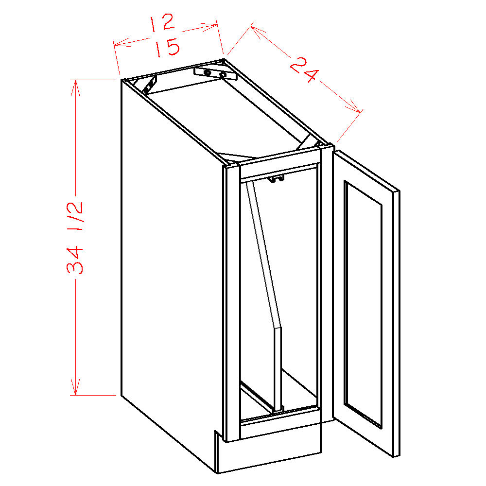 Full Height Door Tray Divider Base Kits