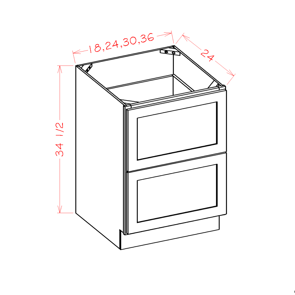 Two Drawer Bases